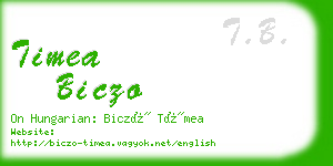 timea biczo business card